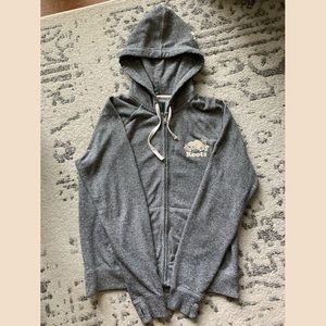 Roots Original Full Zip Hoodie in Salt & Pepper